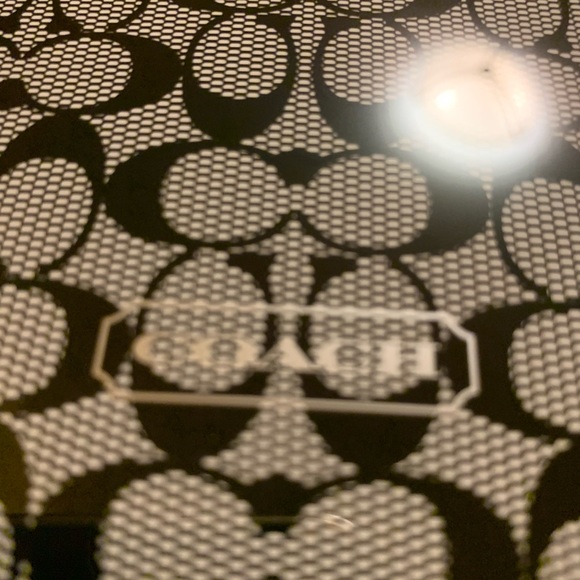 Coach black and white iPad mini cover new with tag opened for measuring 👀pics - Picture 2 of 8